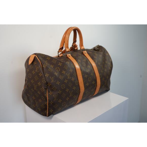 Louis Vuitton Boston Bag M41428 Keepall 45 Brown 941SA FREE COA - Picture 2 of 8